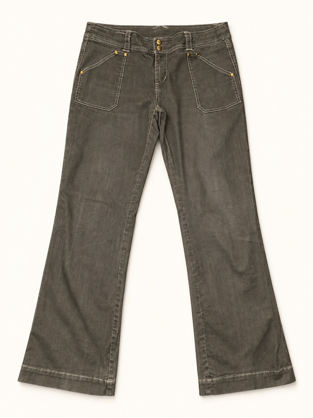 KÜHL Women’s Size 12 Regular Olive Gray Stretch Utility Pants Patch Pockets
